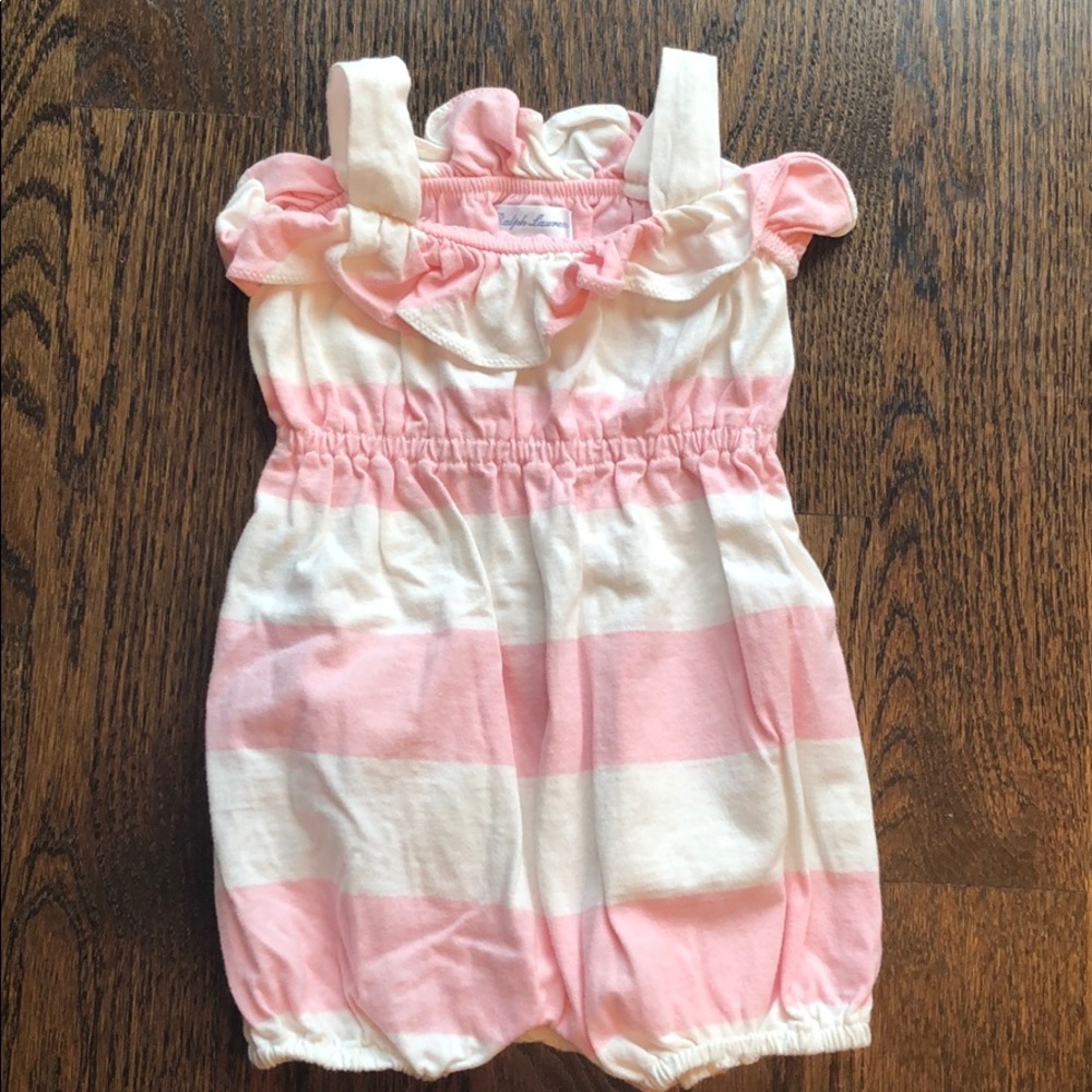 Ralph Lauren onesie and matching headband